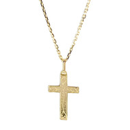 Collier d'occasion or 750 jaune croix 60cm