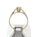 Solitaire d'occasion or 750 jaune diamant - vue 3