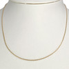 Collier d'occasion or 750 jaune maille forçat 40cm - vue V2