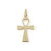 Pendentif d'occasion or 750 jaune croix égyptienne - vue V1