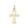 Pendentif d'occasion or 750 jaune croix égyptienne - vue V2