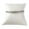 Bracelet jonc d'occasion or 375 blanc zirconias - vue V1