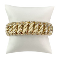 Bracelet d'occasion or 750 jaune maille américaine 20cm