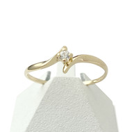 Bague d'occasion or 750 jaune zirconia