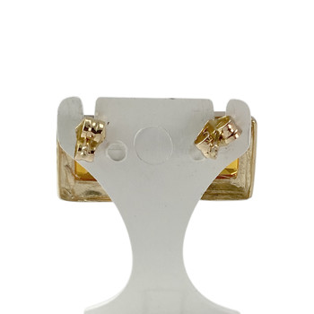 Boucles d'oreilles d'occasion or 585 jaune corindons synthétiques