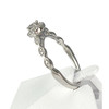 Bague d'occasion or 750 blanc diamants - vue V2