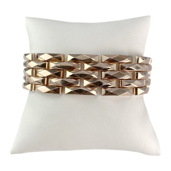 Bracelet d'occasion or 750 rose 18cm