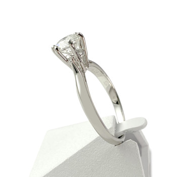 Solitaire d'occasion or 585 blanc diamant 1.32 carat