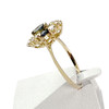 Bague d'occasion or 750 jaune diamants saphirs - vue V2