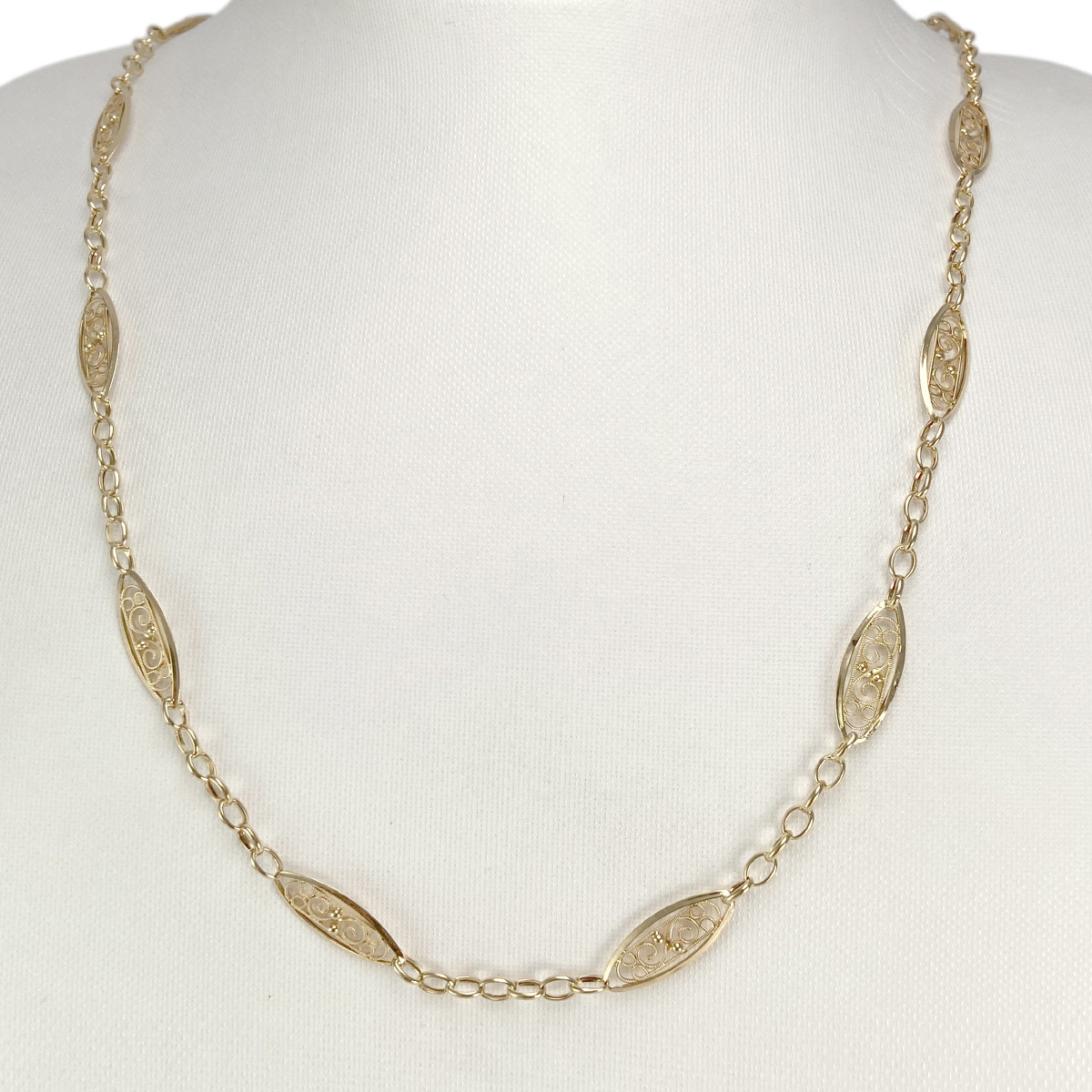 Collier d'occasion or 750 jaune 60 cm - vue 2