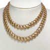 Collier d'occasion or 750 rose 79 cm - vue V2