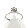 Solitaire d'occasion or 750 blanc diamant 0.65 carat - vue V1