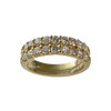 Bague d'occasion or 750 jaune diamants - vue V1