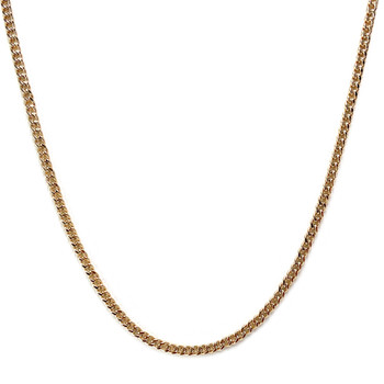 Chaine d'occasion or 585 jaune maille gourmette 61 cm