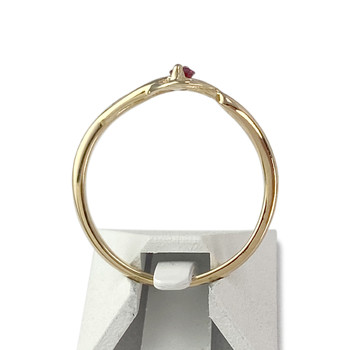 Bague d'occasion or 750 jaune rubis