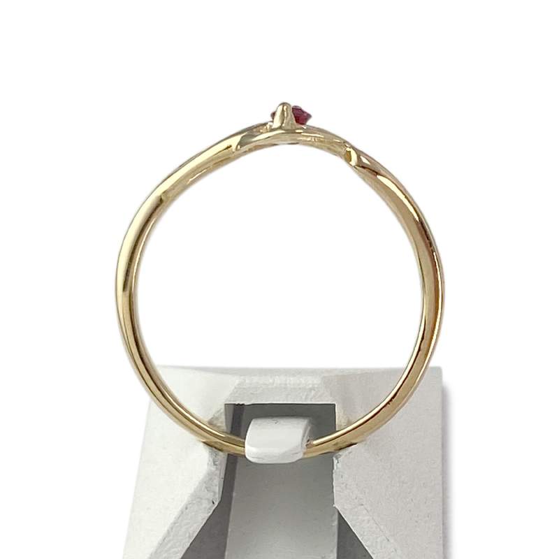 Bague d'occasion or 750 jaune rubis - vue 3