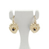 Boucles d'oreilles d'occasion or 750 jaune saphirs - vue V1