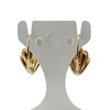 Boucles d'oreilles d'occasion or 750 jaune saphirs - vue V3