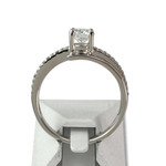 Bague d'occasion or 750 blanc diamants - vue 3