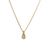 Collier d'occasion or 750 jaune zirconia 45cm - vue V1