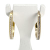 Boucles d'oreilles d'occasion or 750 jaune diamants - vue V1