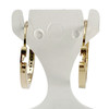 Boucles d'oreilles d'occasion or 750 jaune diamants - vue V3