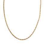 Chaine d'occasion or 750 jaune maille torsadée 75cm - vue 1