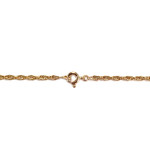 Chaine d'occasion or 750 jaune maille torsadée 75cm - vue 4