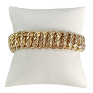 Bracelet d'occasion or 750 jaune maille américaine 19cm