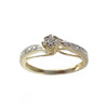 Bague d'occasion or 750 2 tons diamants - vue V1