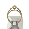 Bague d'occasion or 750 2 tons diamants - vue V3