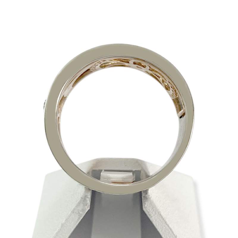 Bague d'occasion Vesontio 2 ors 750 diamants 0,40 carat - vue 3