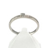 Bague d'occasion or 750 blanc diamant - vue V1