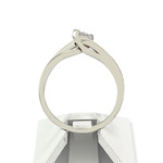 Bague d'occasion or 750 blanc diamants - vue 3