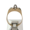 Bague tank d'occasion or 750 jaune 2tons diamants - vue V3