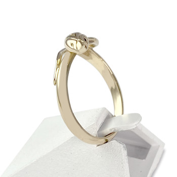 Tweedehands slangenring in 750 geel goud