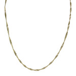Chaine d'occasion or 585 jaune maillle singapour 56 cm - vue 1