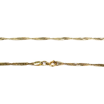 Tweedehands gouden ketting 585 geel maillle singapore 56 cm