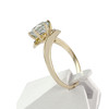 Bague d'occasion or 750 jaune aigue marine - vue V2