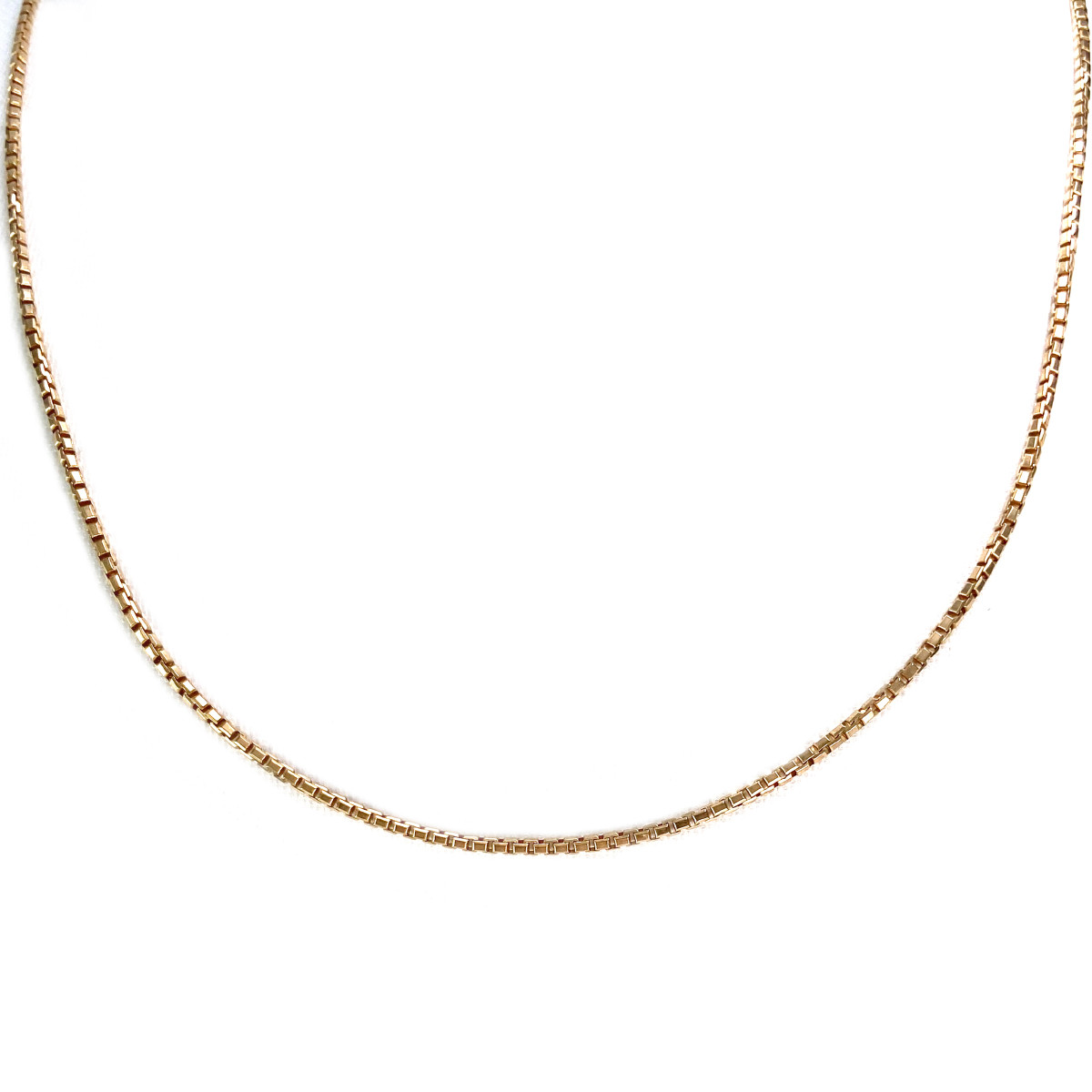 Chaine d'occasion or 750 jaune maille venitienne 46 cm