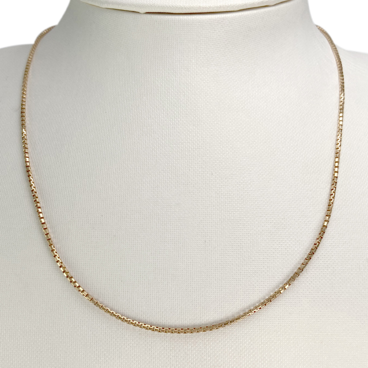 Chaine d'occasion or 750 jaune maille venitienne 46 cm - vue 2
