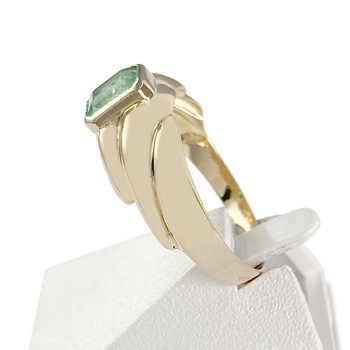 Bague d'occasion or 750 jaune émeraude