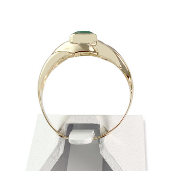 Bague d'occasion or 750 jaune émeraude