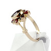 Bague d'occasion or 750 jaune grenats - vue V2