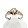Bague d'occasion or 375 jaune perle de culture - vue V1