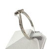 Bague d'occasion or 375 blanc diamants - vue V2