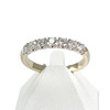 Bague d'occasion 2 ors 750 diamants synthétiques - vue V1