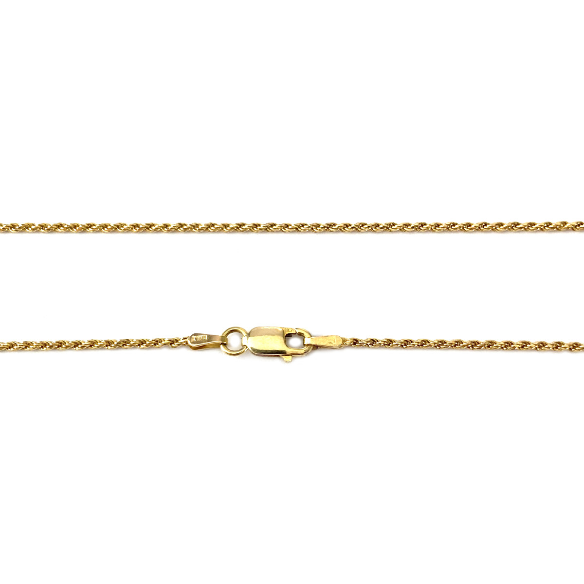 Collier d'occasion or 585 jaune diamant 46 cm - vue 3