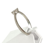 Bague d'occasion or 750 blanc diamants - vue 2