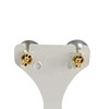 Boucles d'oreilles d'occasion or 750 jaune perle de culture de tahiti - vue V3